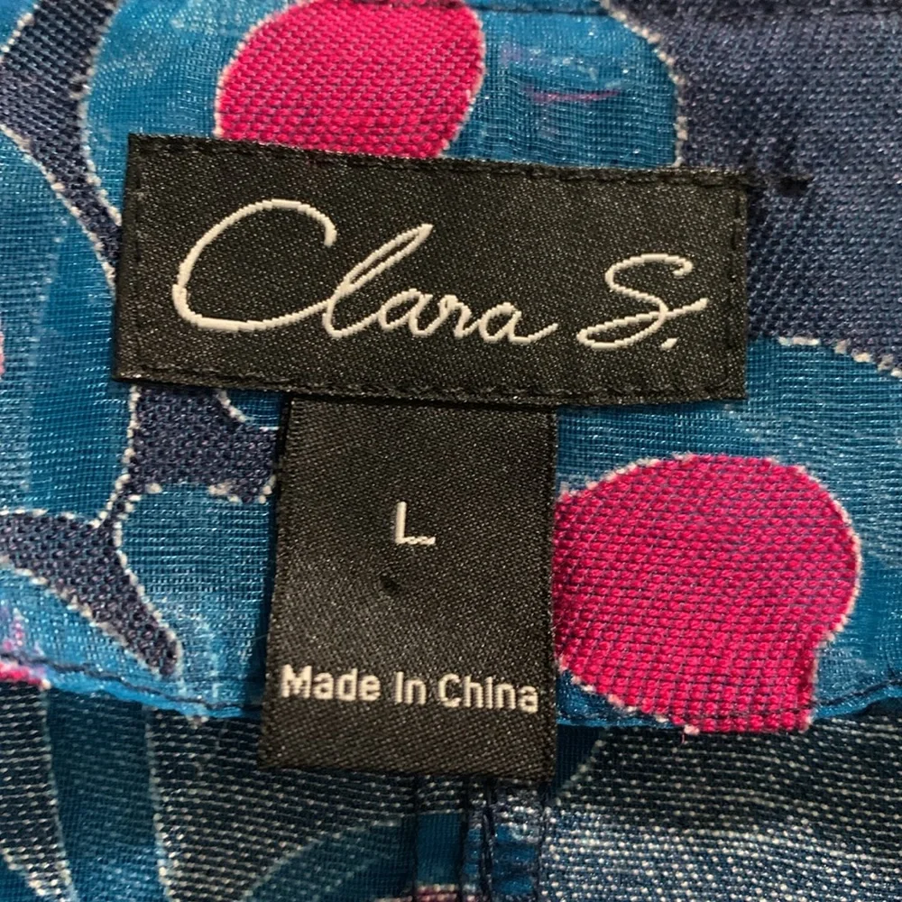 Beautiful Blue & Pink Blazer - Large - Picture 7 of 13